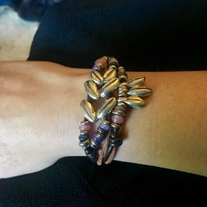 Uno De 50 Leaf Bracelet